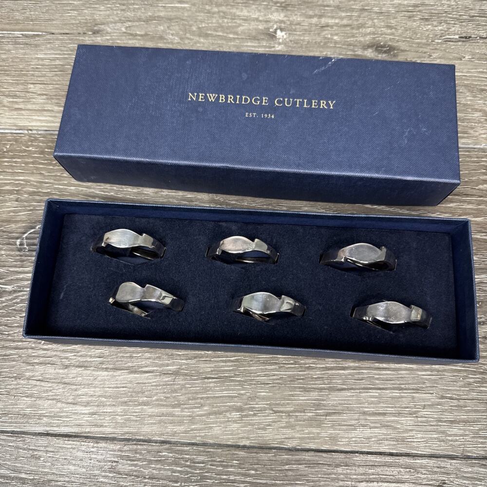Newbridge Silverware Napkin Rings Silver plated~set Of 6